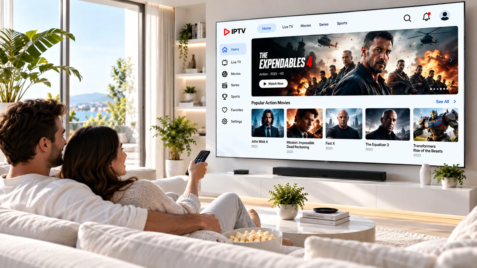 M3U Playlist und IPTV Senderliste auf einem modernen Streaming-Player